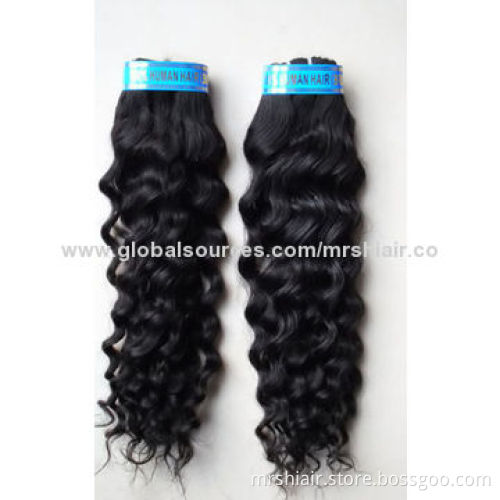 100% Human Hair Weave, 22-inch Brazilian Loose Curly Hair